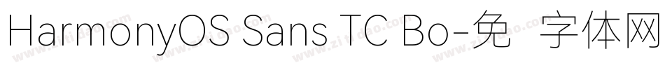 HarmonyOS Sans TC Bo字体转换